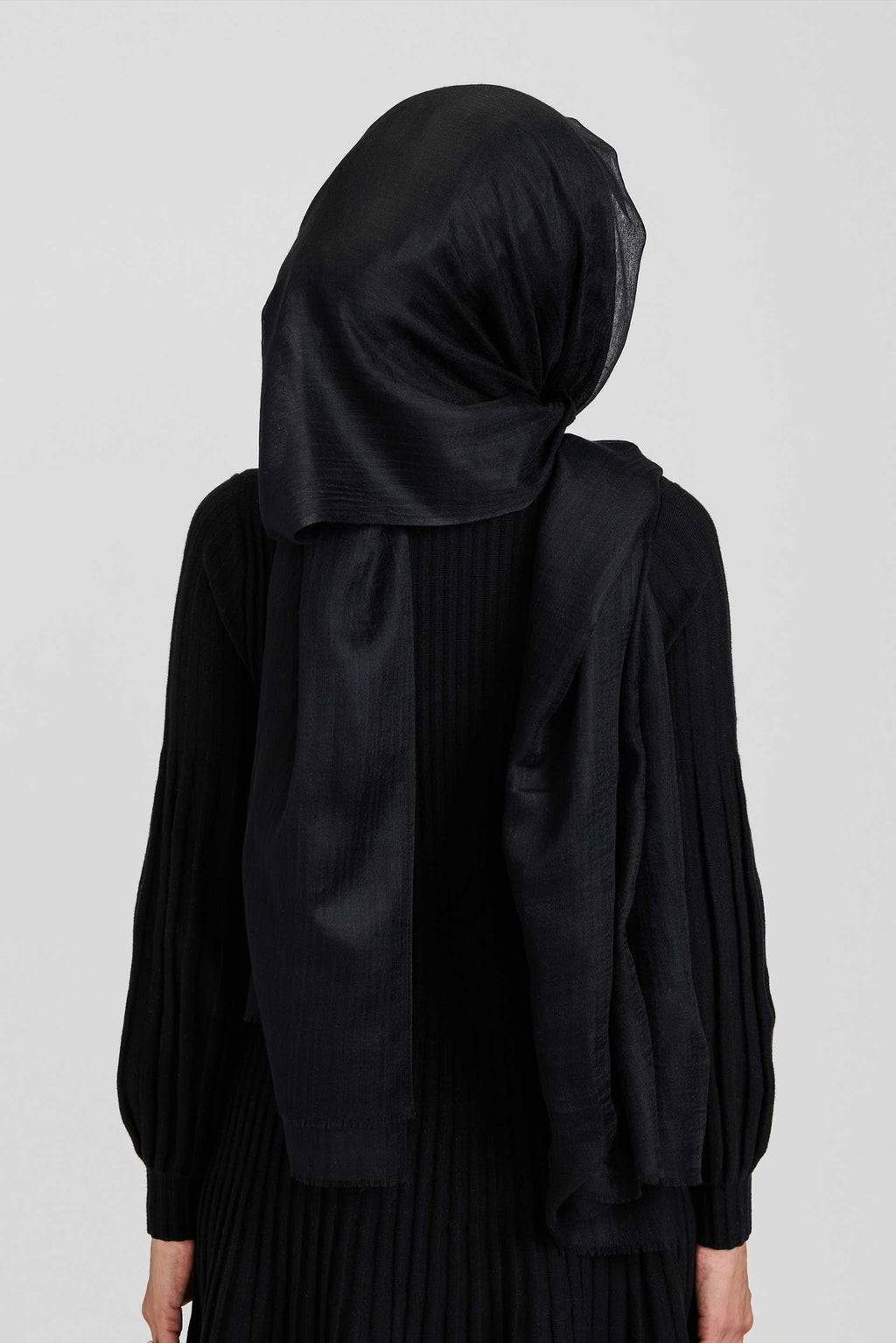 Cashmere Hijab Midnight Black