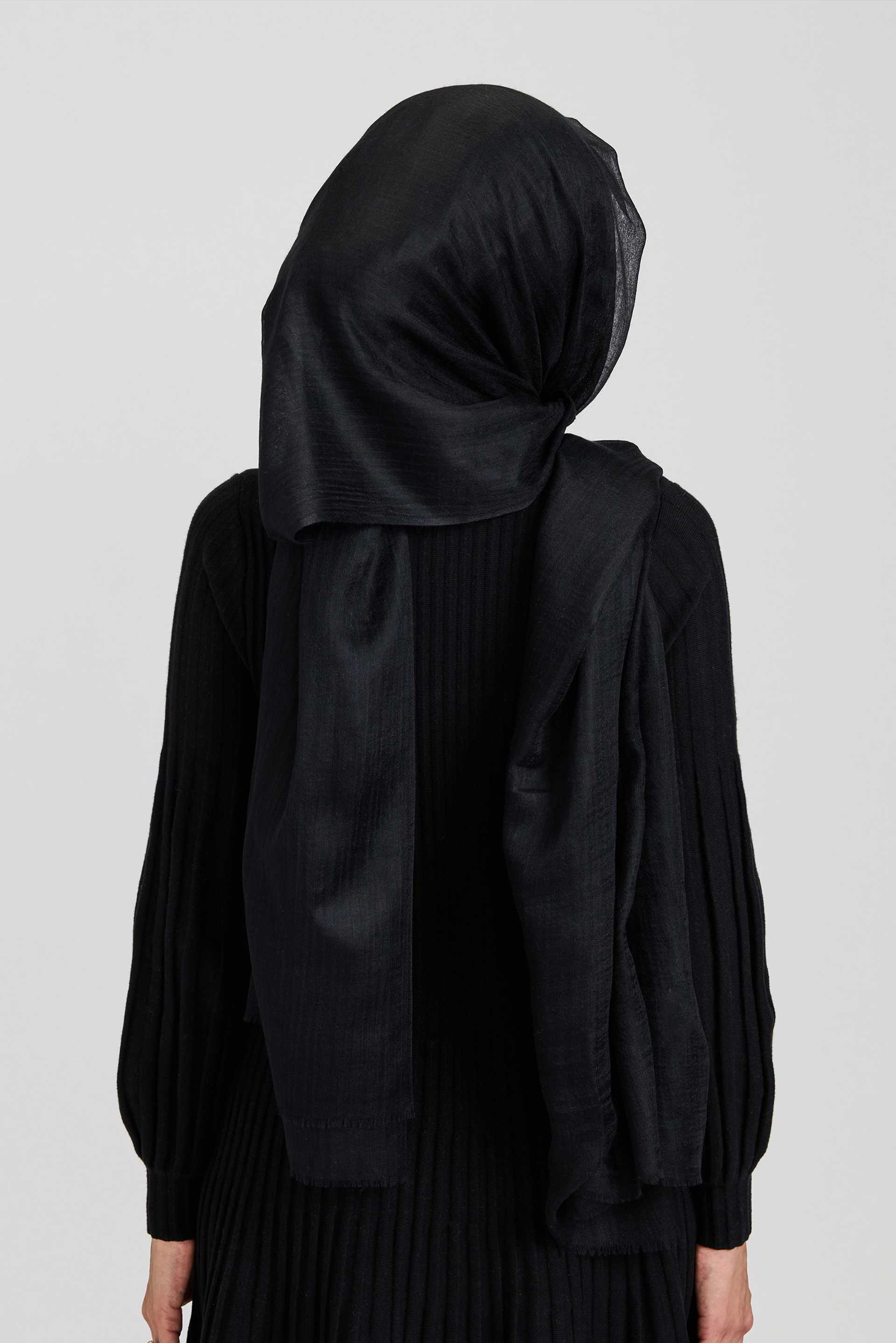 Cashmere Hijab Midnight Black