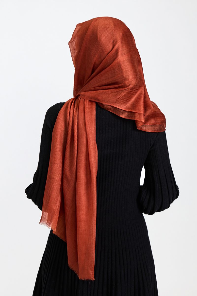 Cashmere Hijab Terracotta