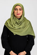 Modal Hijab Set Olive Green