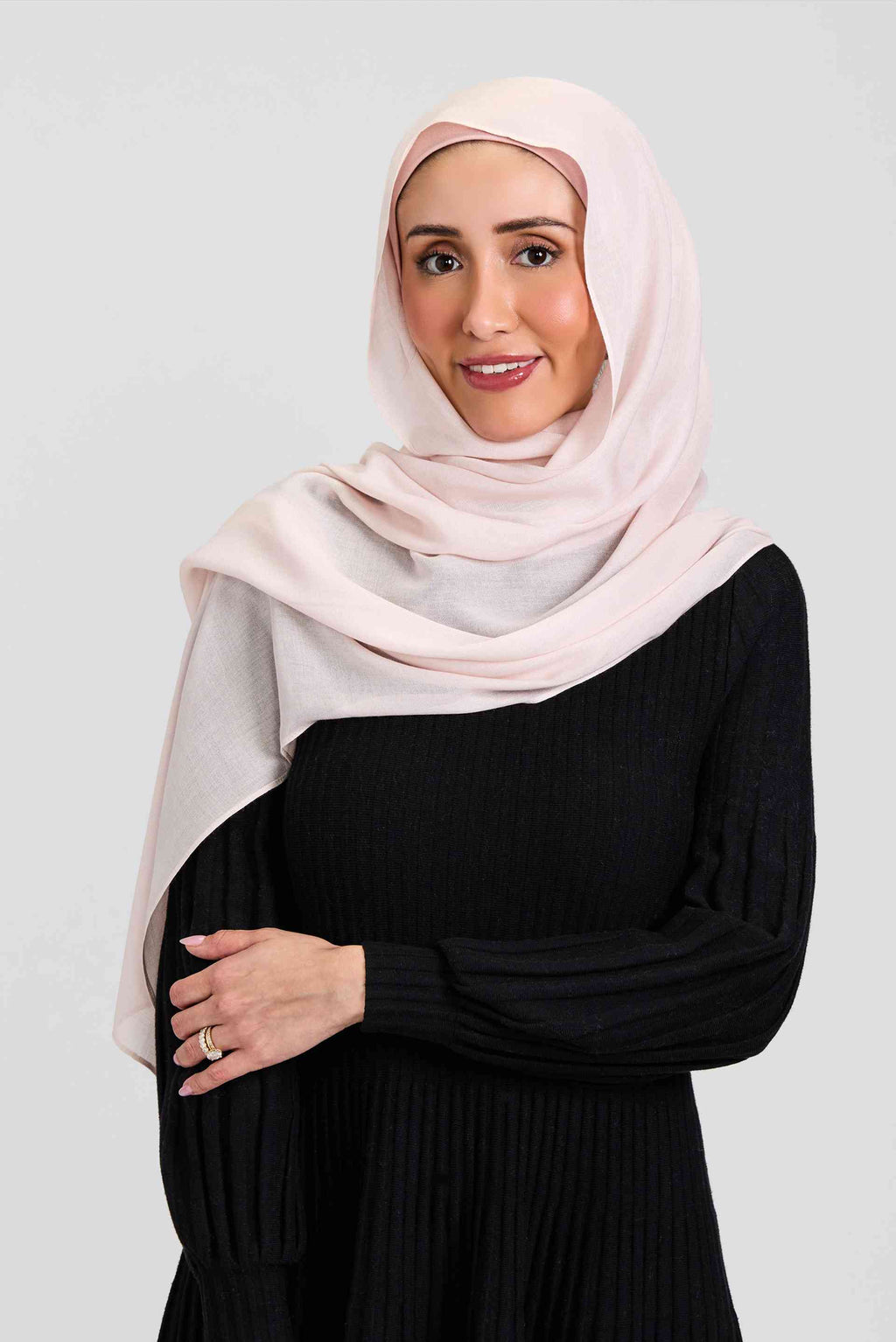 Modal Hijab Set Blush Pink