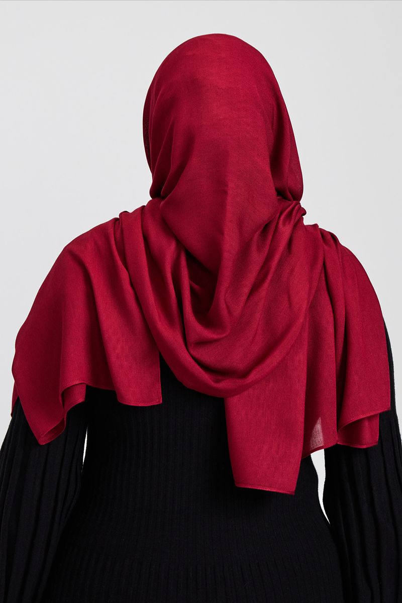 Modal Hijab Set Ruby Red