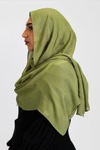 Modal Hijab Set Olive Green