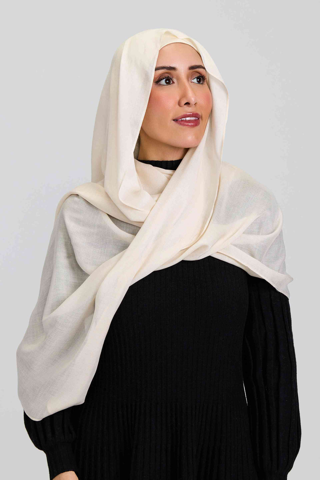 Modal Hijab Set Vanilla Cream