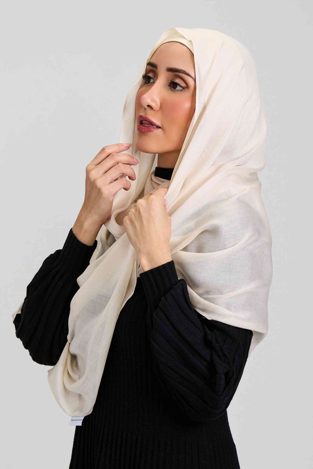 Modal Hijab Set Vanilla Cream