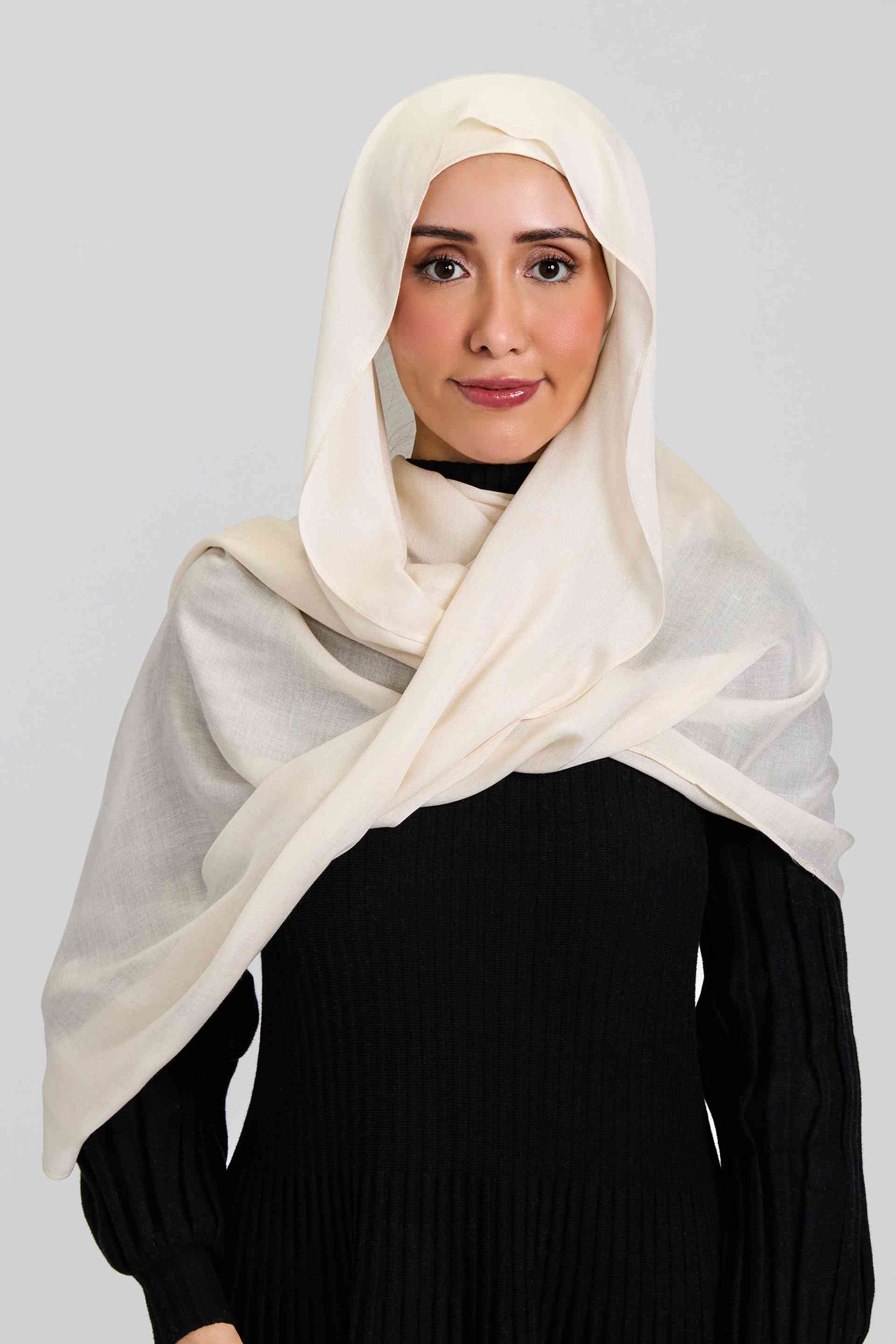 Modal Hijab Set Vanilla Cream