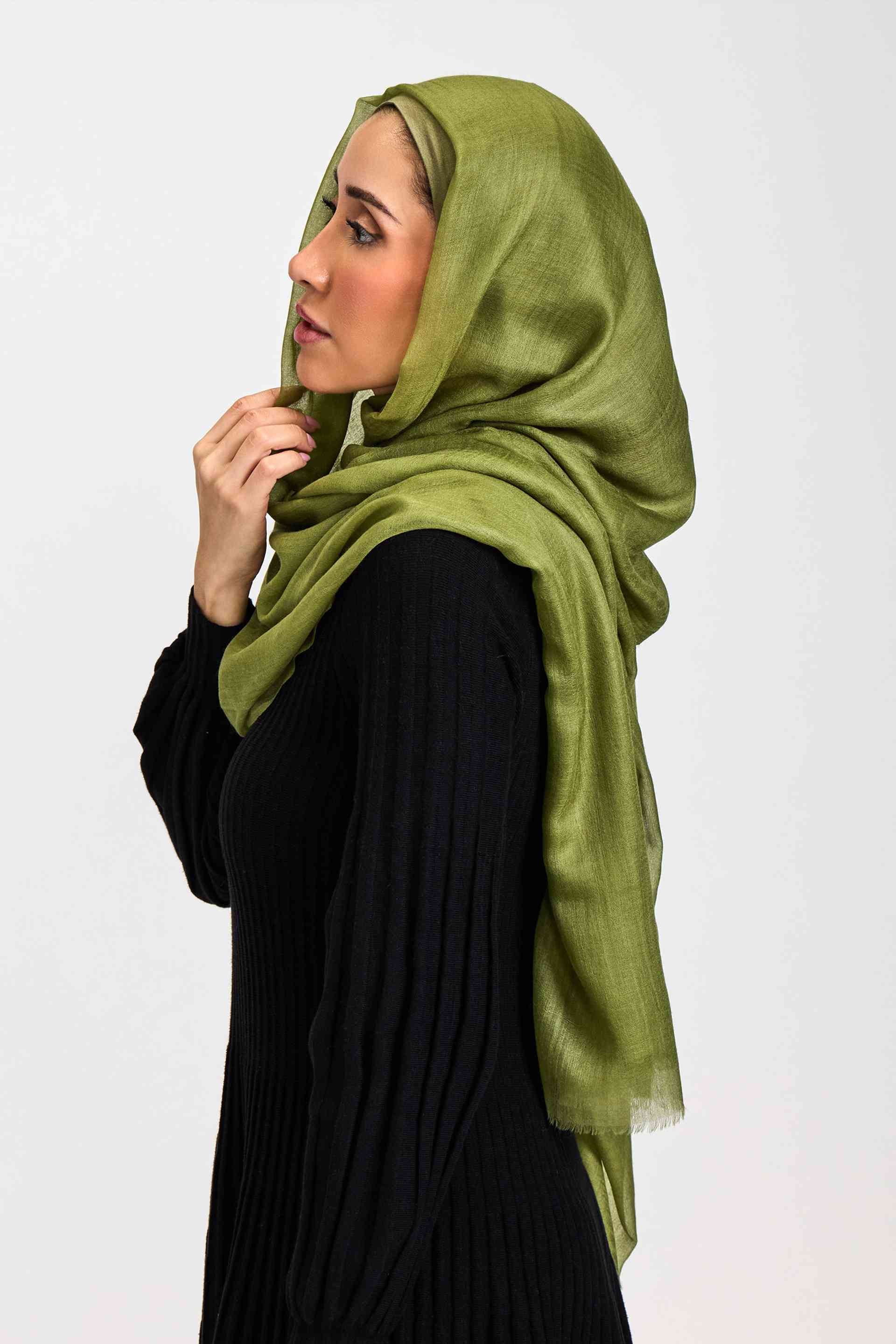Cashmere Hijab Olive Green
