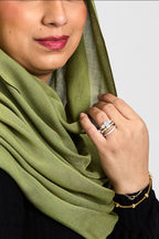 Modal Hijab Set Olive Green