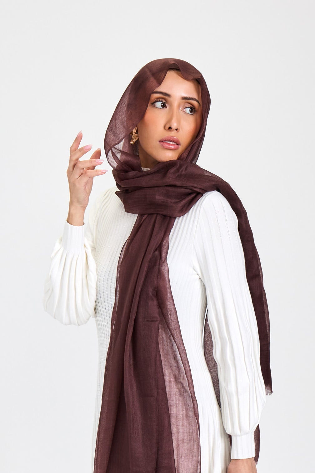 Cashmere Hijab Espresso