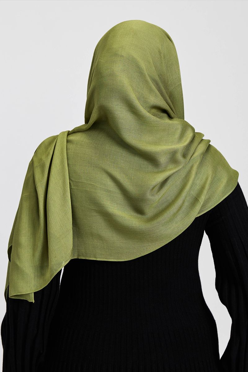 Modal Hijab Set Olive Green