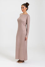 Viscose Jersey Maxi Slip Taupe