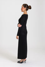 Viscose Jersey Maxi Slip Black