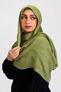 Modal Hijab Set Olive Green