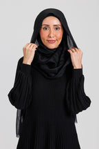 Cashmere Hijab Midnight Black