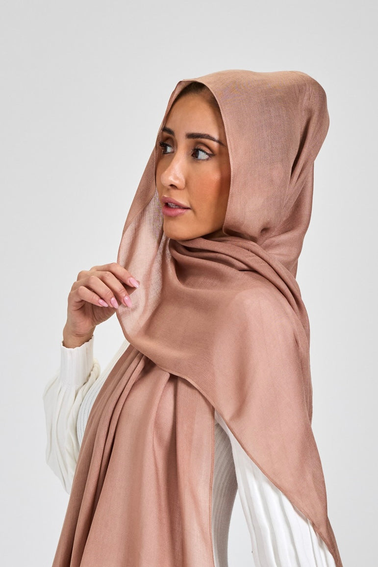 Modal Hijab Set Dusty Rose