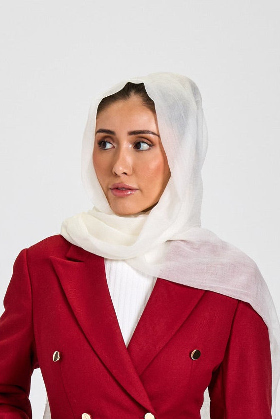 Cashmere Hijab Ivory White