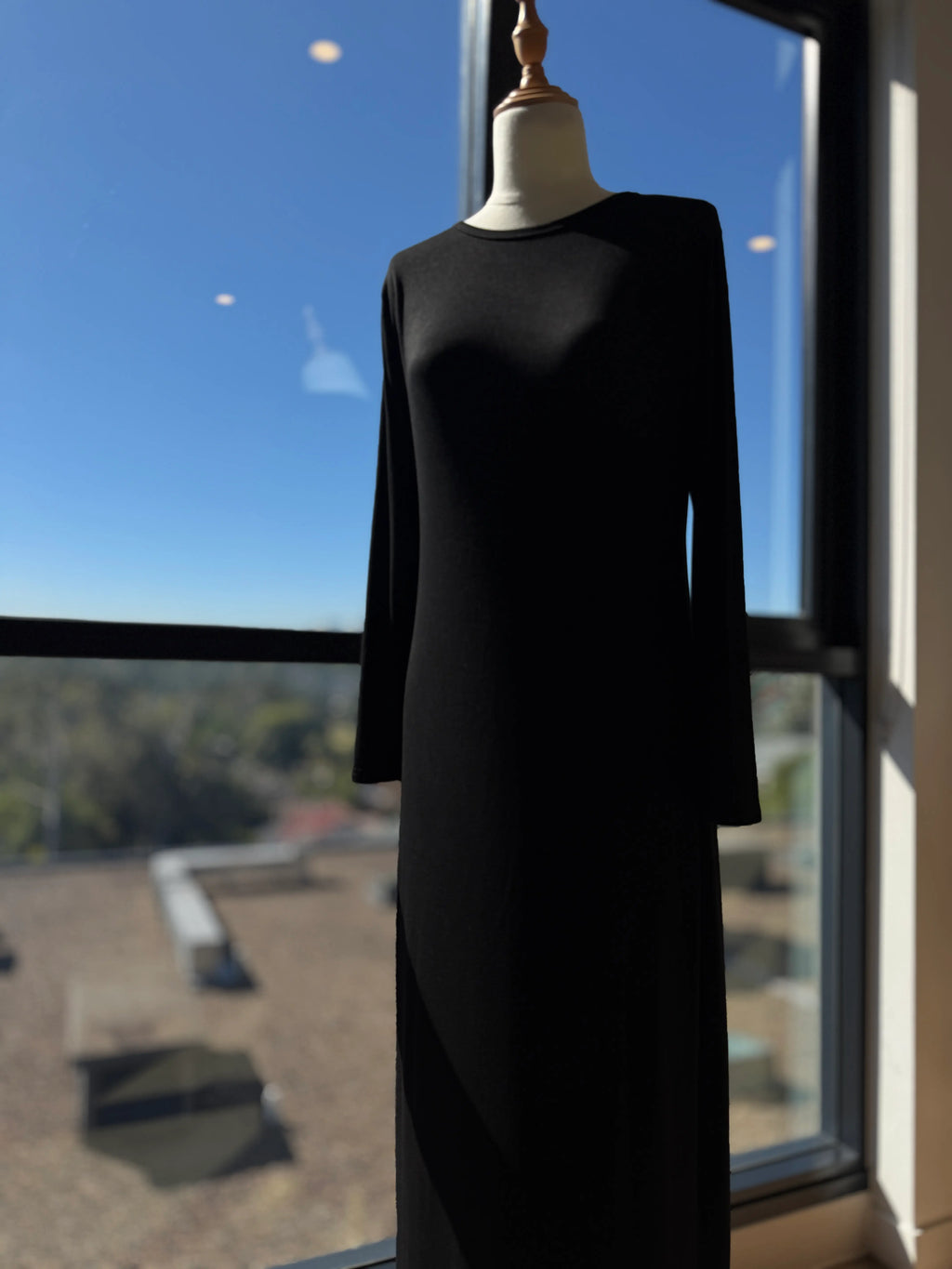 Breathable Jersey Maxi Dress