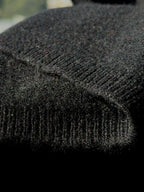 Wool and cashmere blend poncho