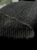 Wool and Cashmere Blend Poncho Midnight Black
