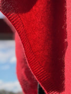 Wool and cashmere blend poncho