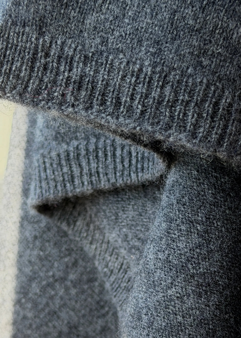 Wool and cashmere blend poncho