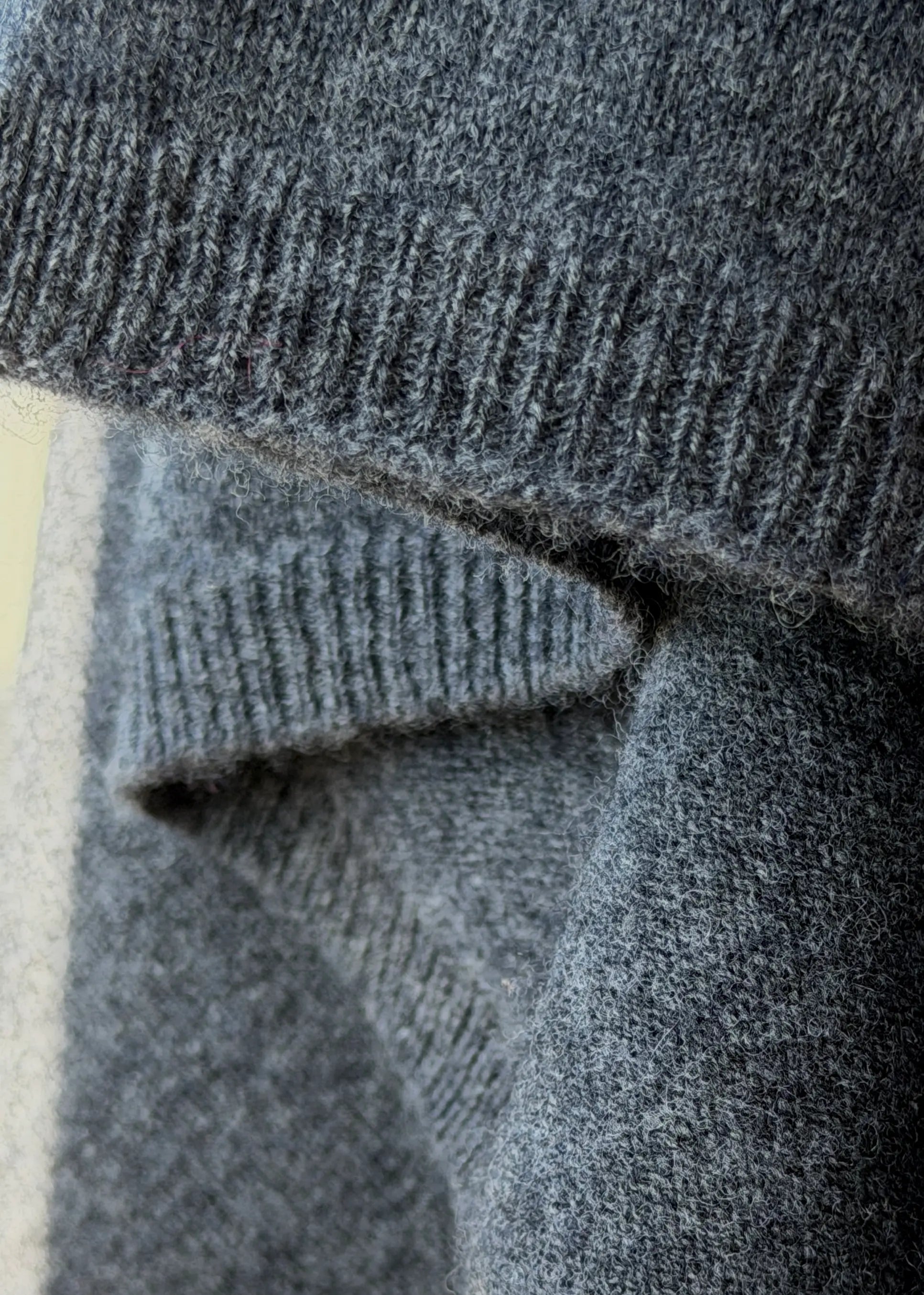 Wool and cashmere blend poncho
