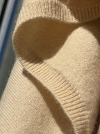 Wool and cashmere blend poncho