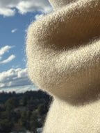 Wool and cashmere blend poncho