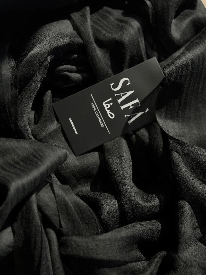 Cashmere Hijab Midnight Black
