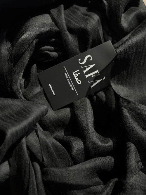 Cashmere Hijab Midnight Black
