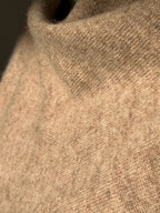 Wool and cashmere blend poncho